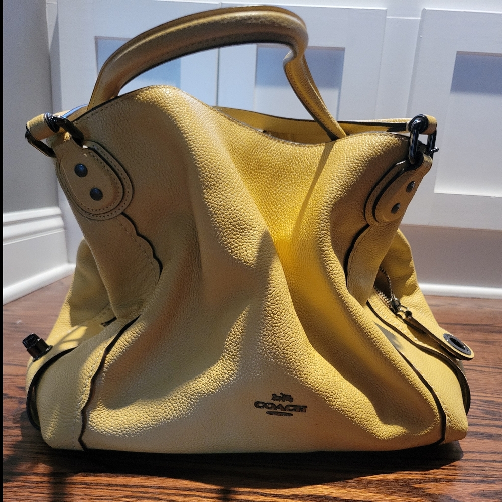 Coach Yellow Handbag